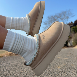 Ugg Tasman Slippers mustard seed Chestnut Sand Fur Slides Sheepskin Classic Ultra Mini Platform Boot Winter Women Men Shoes2