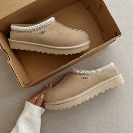 Ugg Tasman Slippers mustard seed Chestnut Sand Fur Slides Sheepskin Classic Ultra Mini Platform Boot Winter Women Men Shoes1