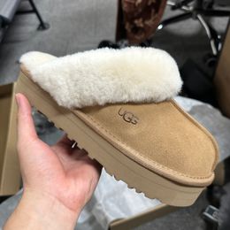 UGG Disquette Slippers Women Platform Slipper Coquette Classic Mini Ultra Boot Tasman Tazz Fur Slides Sheepskin